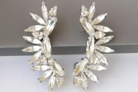 CRYSTAL EAR CLIMBERS