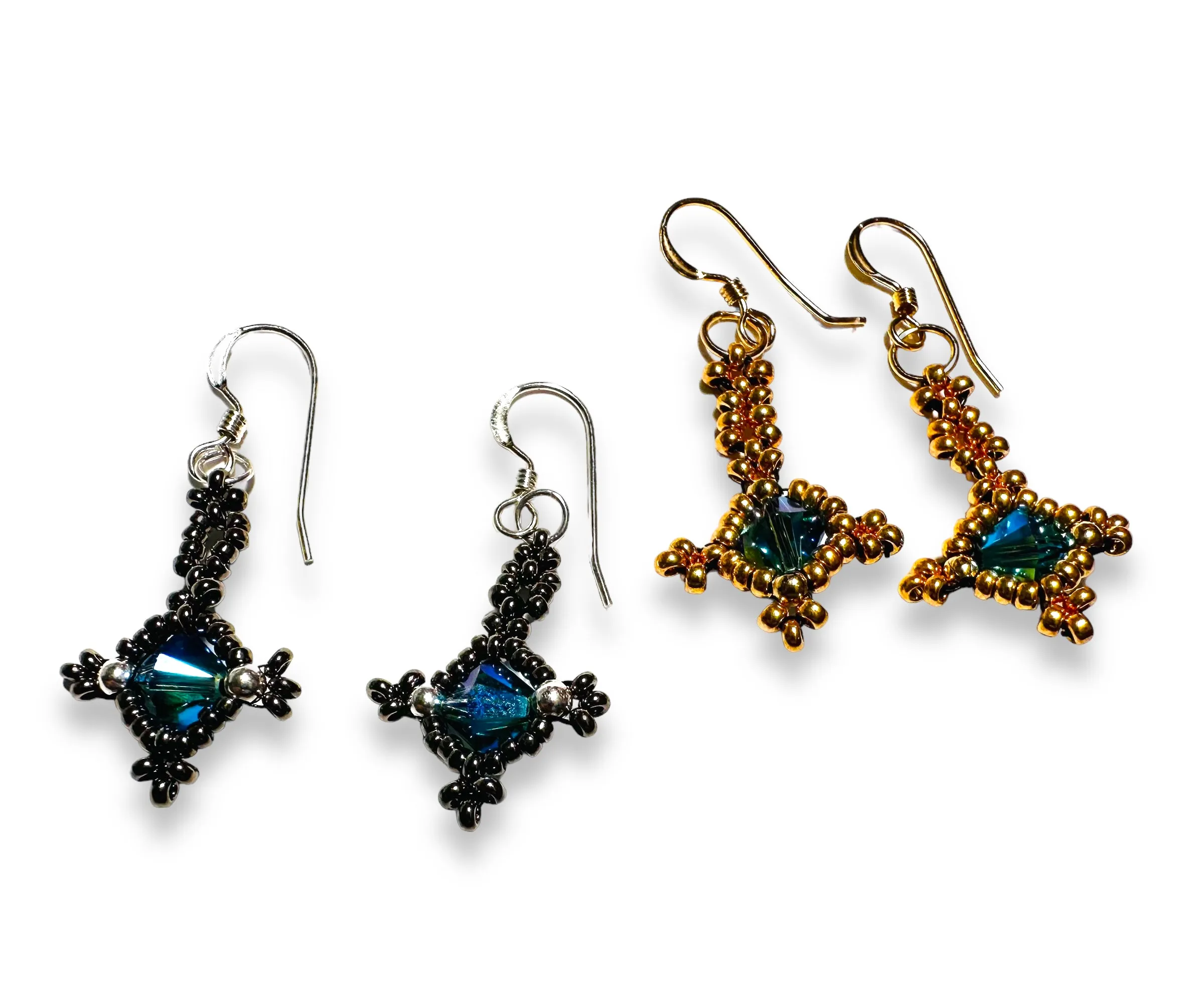 Crystal Woven Earrings