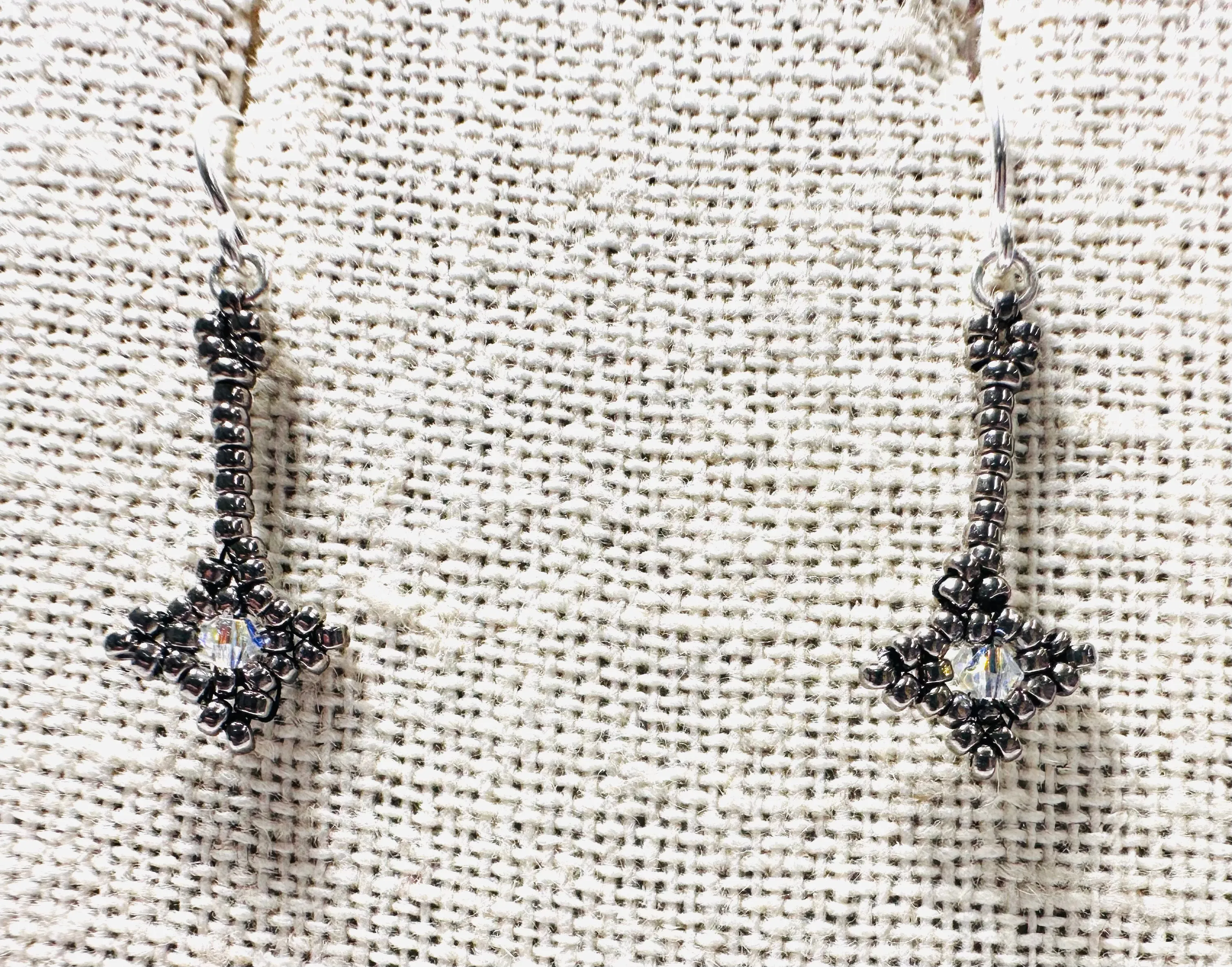 Crystal Woven Earrings