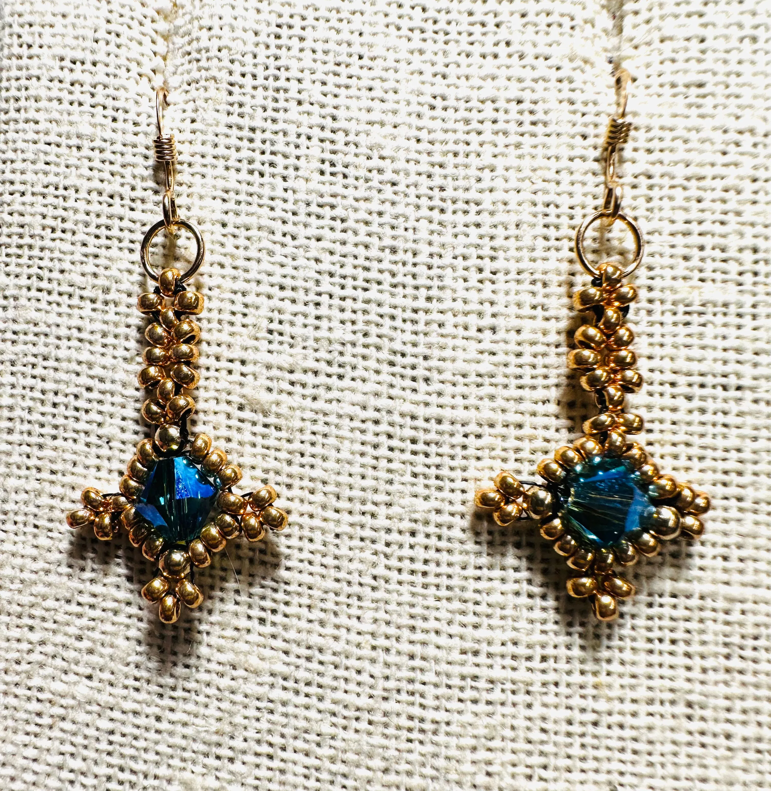 Crystal Woven Earrings