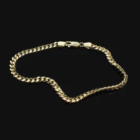 Cuban Link Chain bracelet in Yellow Gold