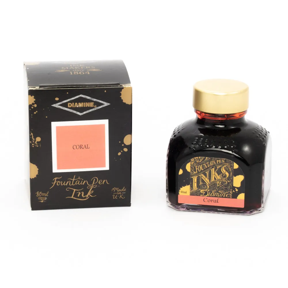 Diamine Coral (80ml) Bottled Ink