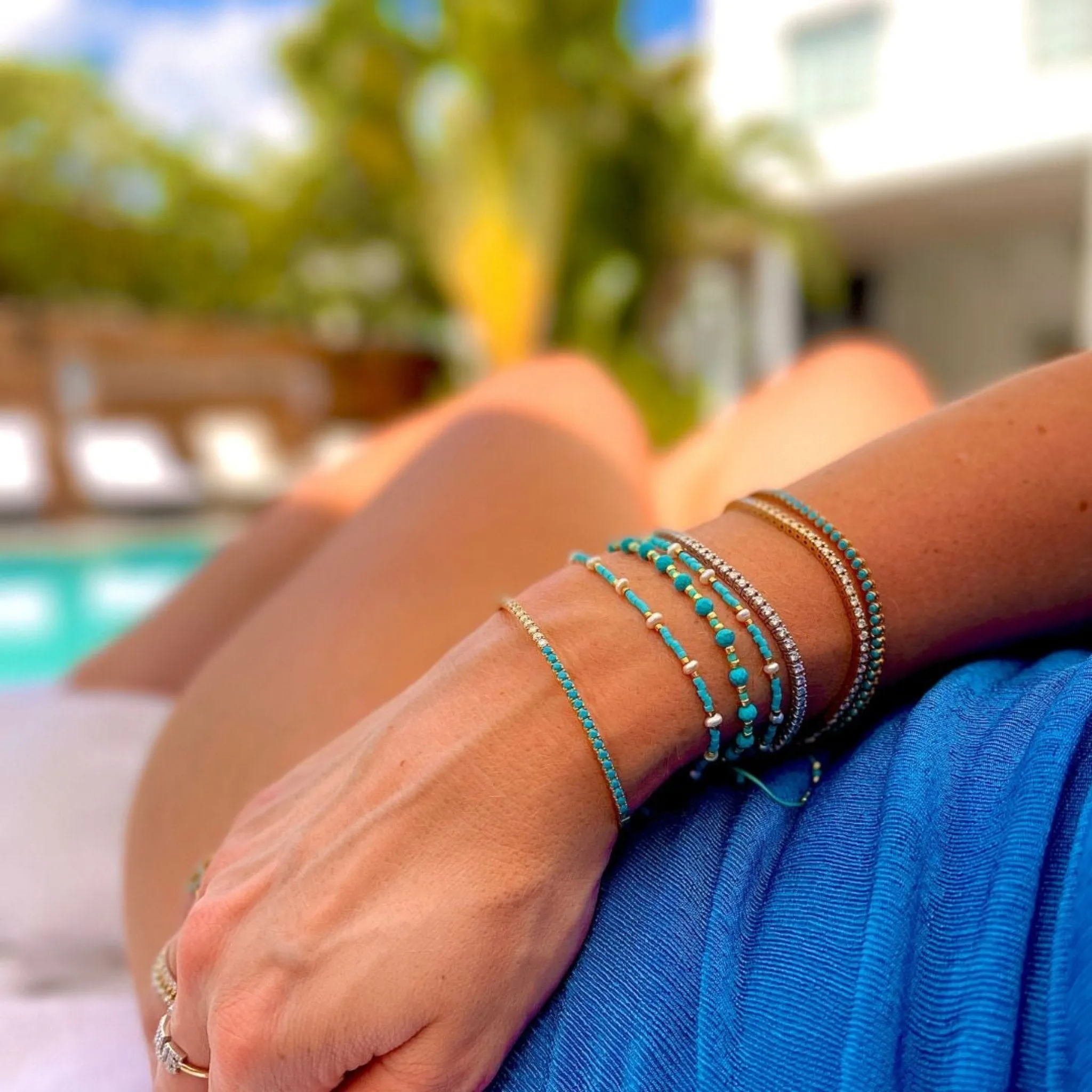 Diamond & Turquoise Bangle