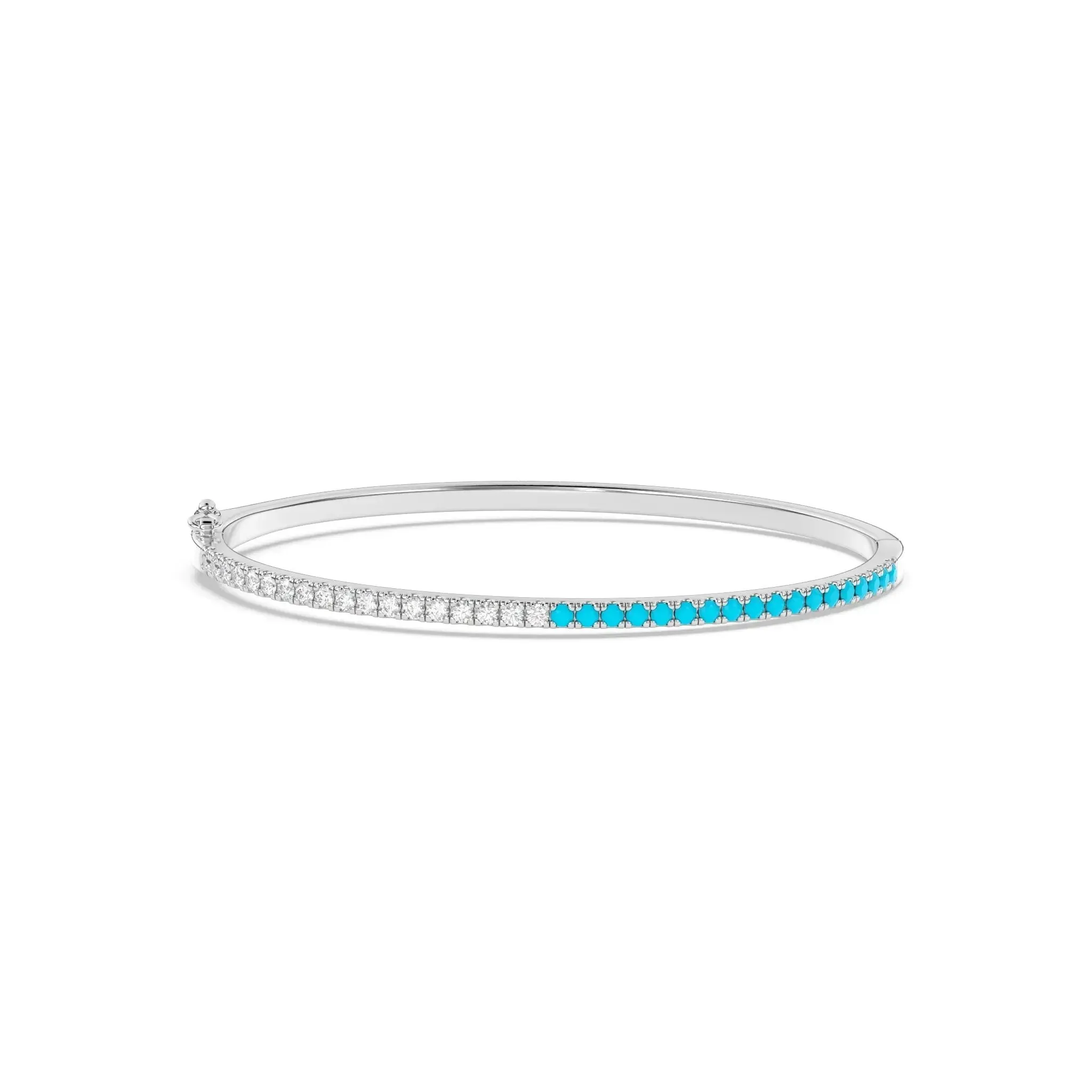 Diamond & Turquoise Bangle