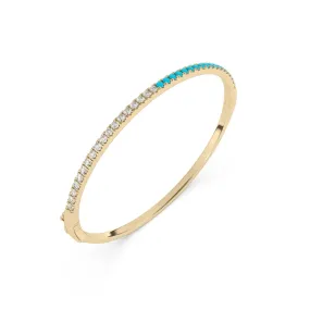 Diamond & Turquoise Bangle