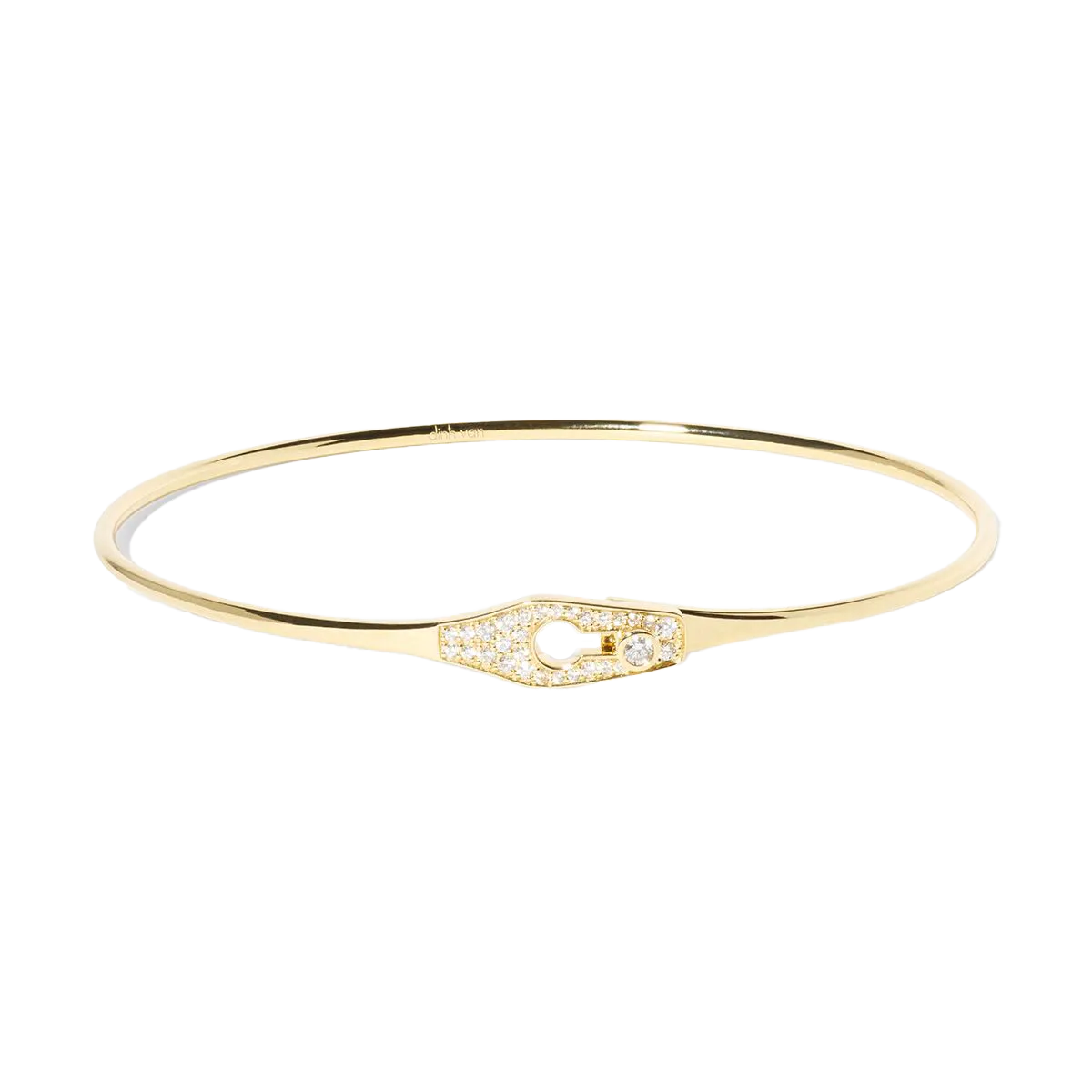 Dinh Van Serrure Bangle with Diamonds