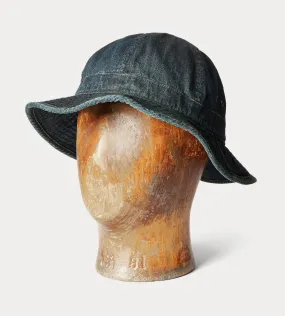 Double RL - Indigo Denim Bucket Hat - Dark Indigo Wash