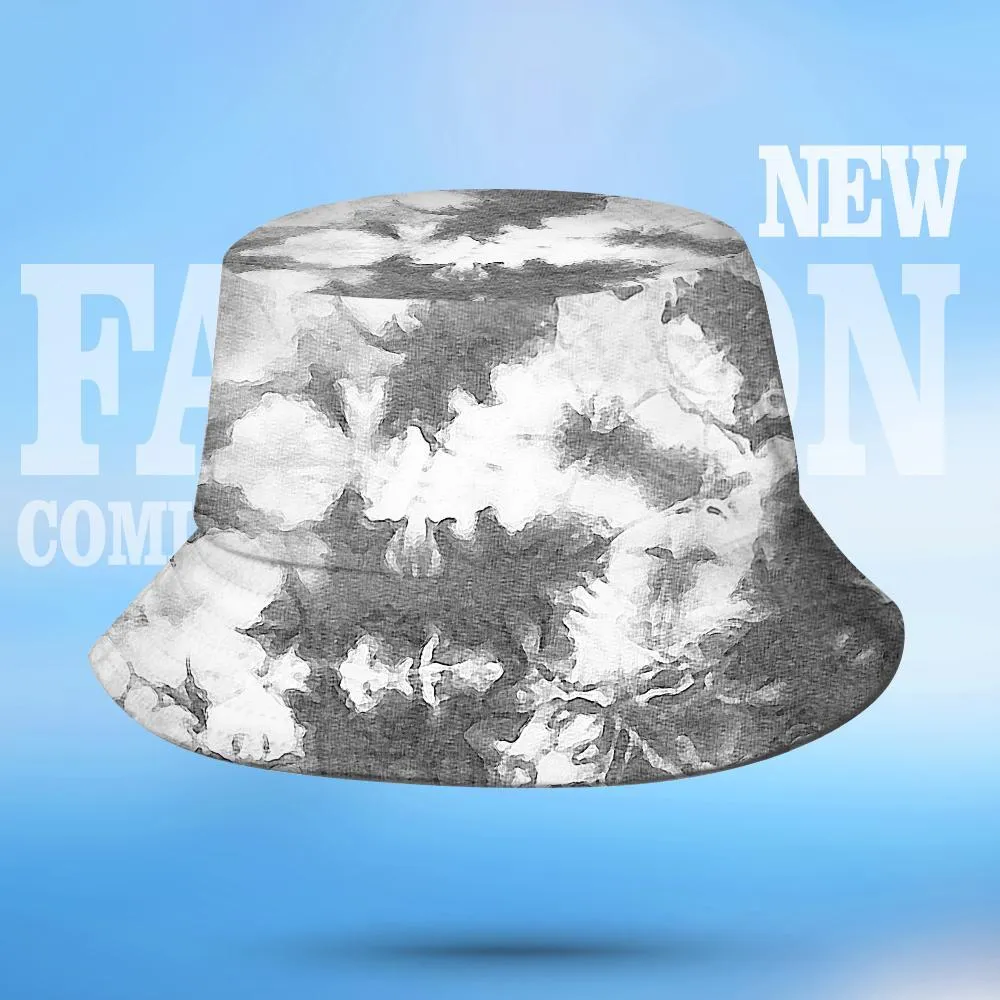 Double-Side-Wear Summer Bucket Hat Funny Bucket Hats Unisex Print Beach Sun Cap Reversible Avocado White