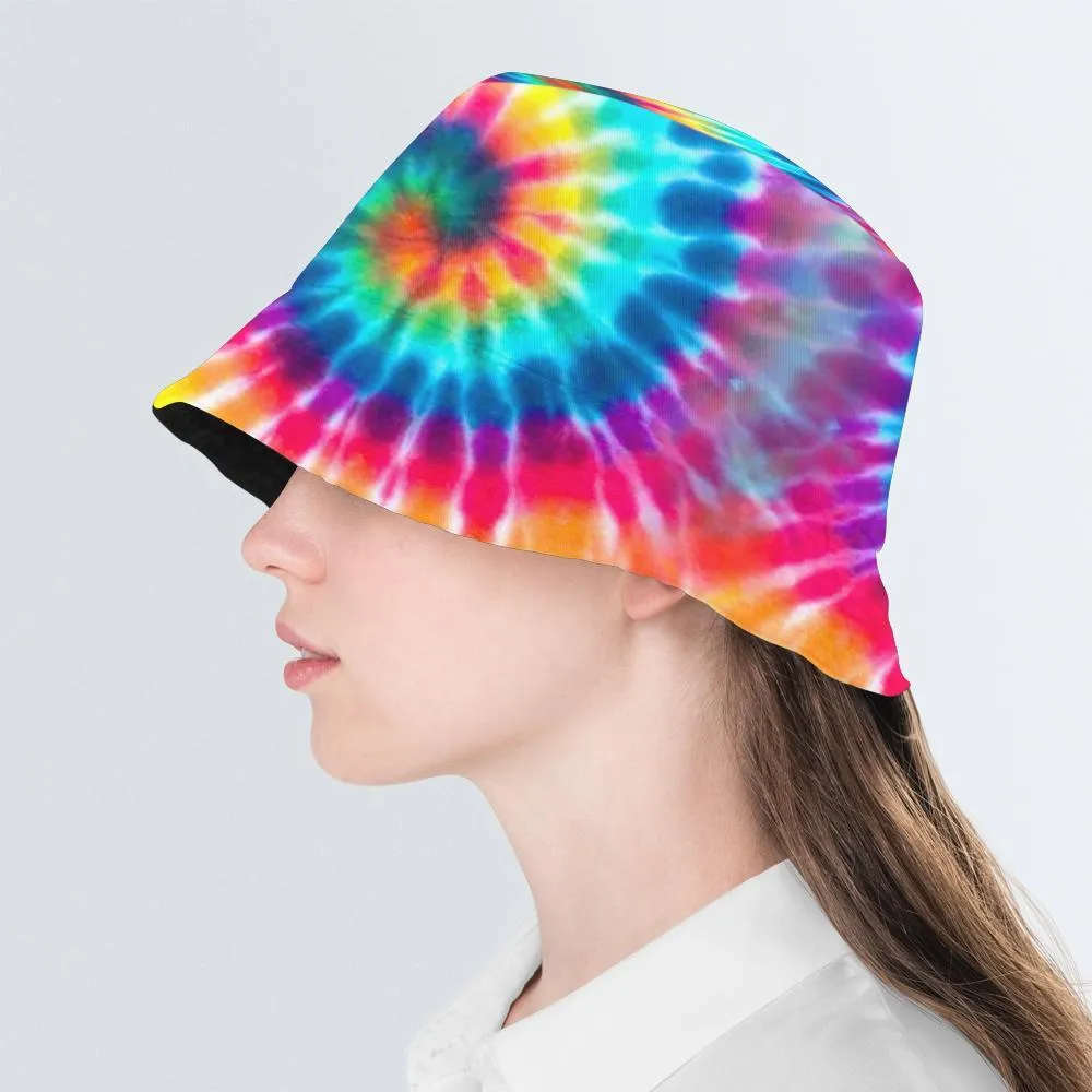 Double-Side-Wear Summer Bucket Hat Funny Bucket Hats Unisex Print Beach Sun Cap Reversible Avocado White