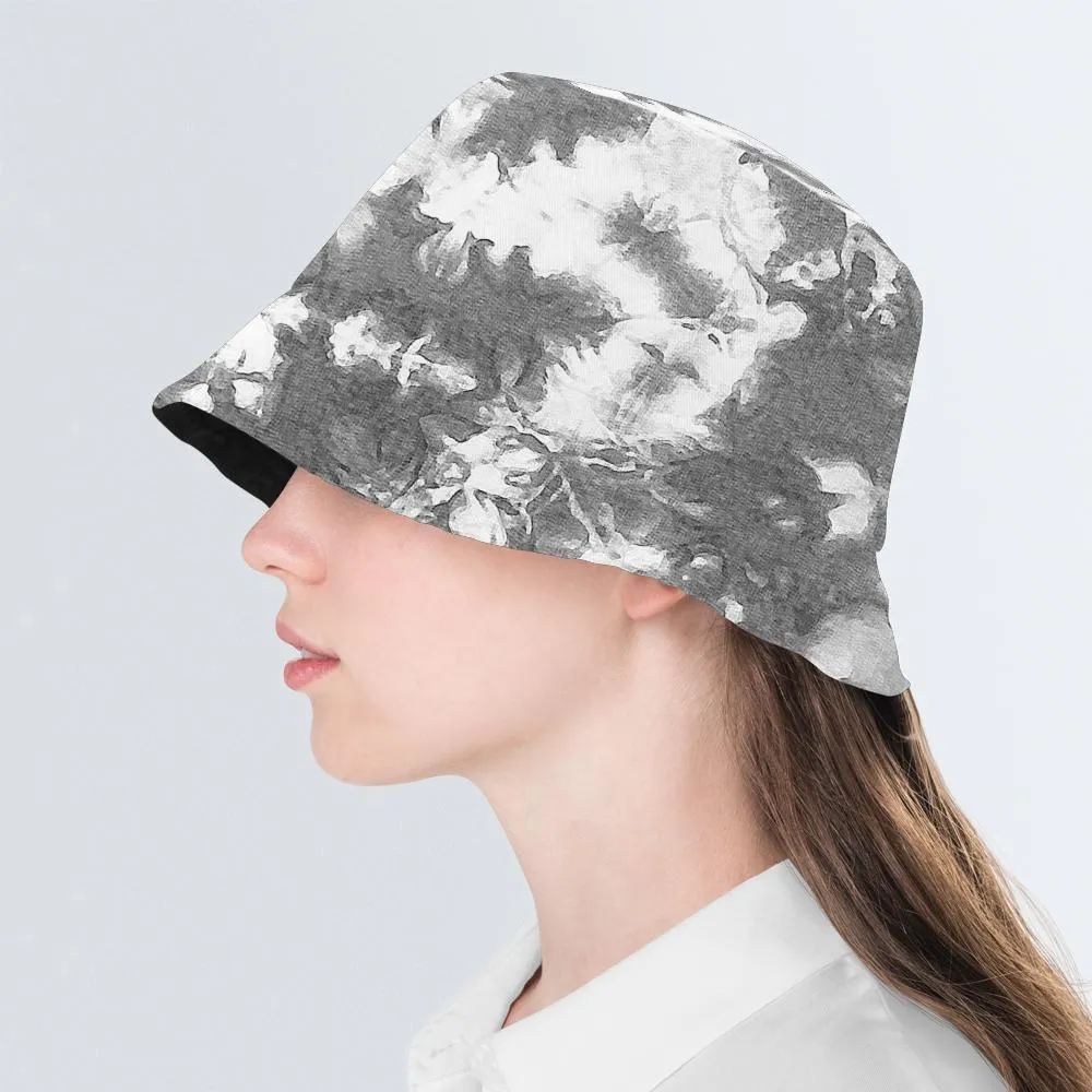 Double-Side-Wear Summer Bucket Hat Funny Bucket Hats Unisex Print Beach Sun Cap Reversible Avocado White