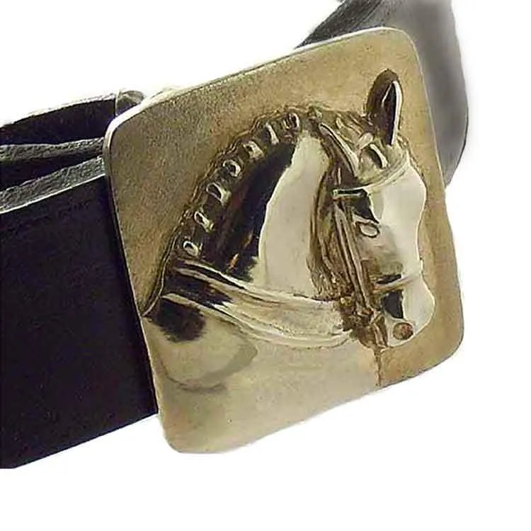 Dressage Horse Head Belt Buckle