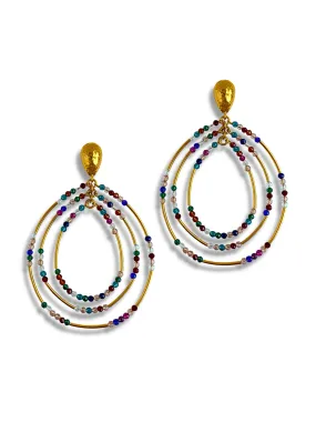 Easy Breezy Multicolor Post Earrings