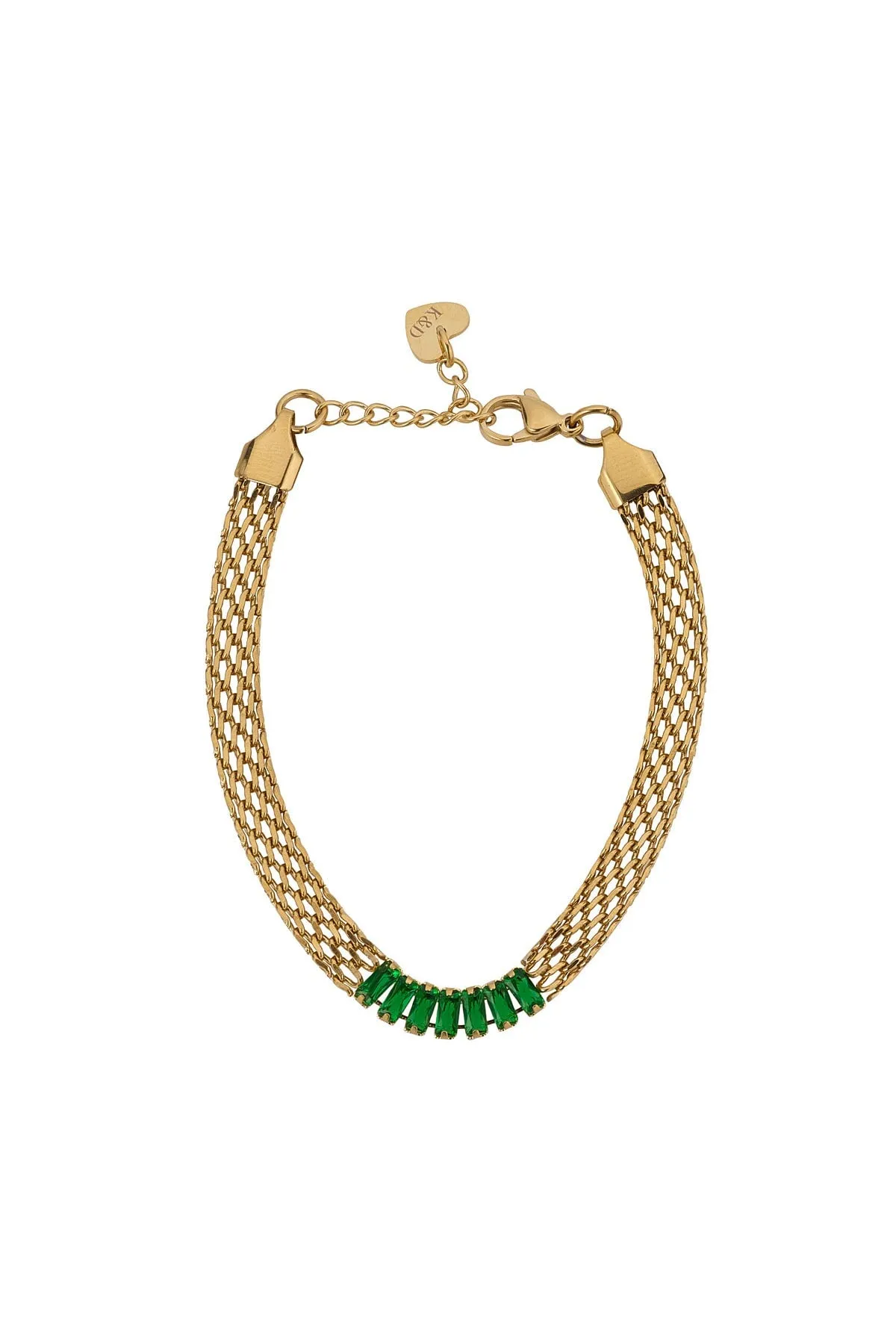 Emerald Mesh Bracelet