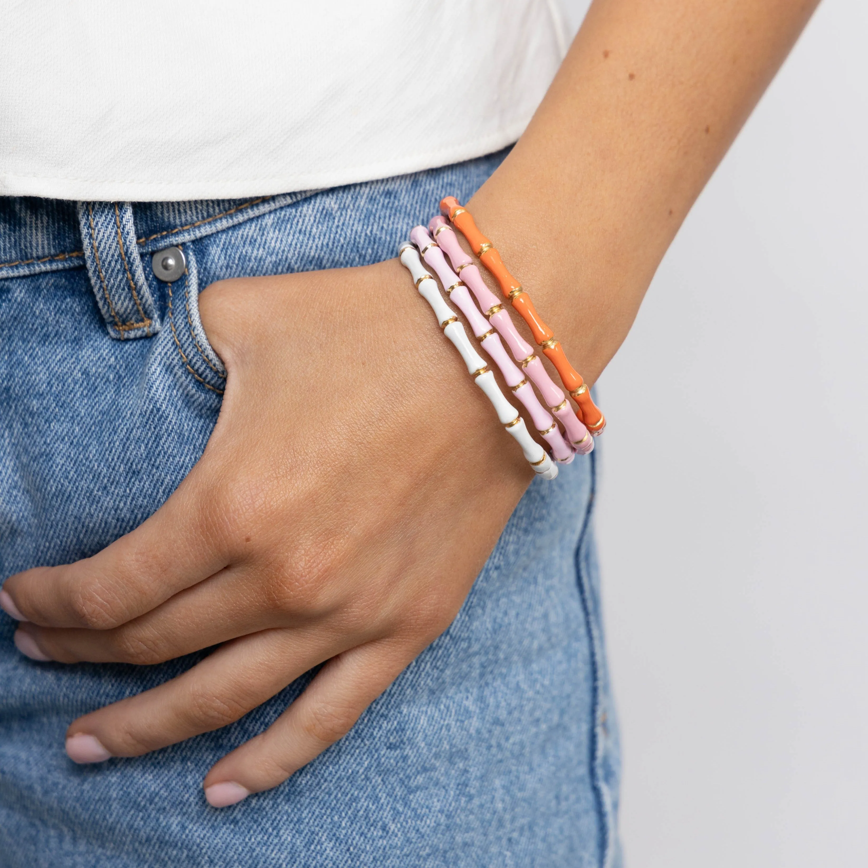 Enamel Bamboo Bangle