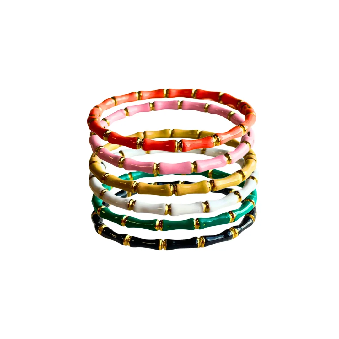 Enamel Bamboo Bangle