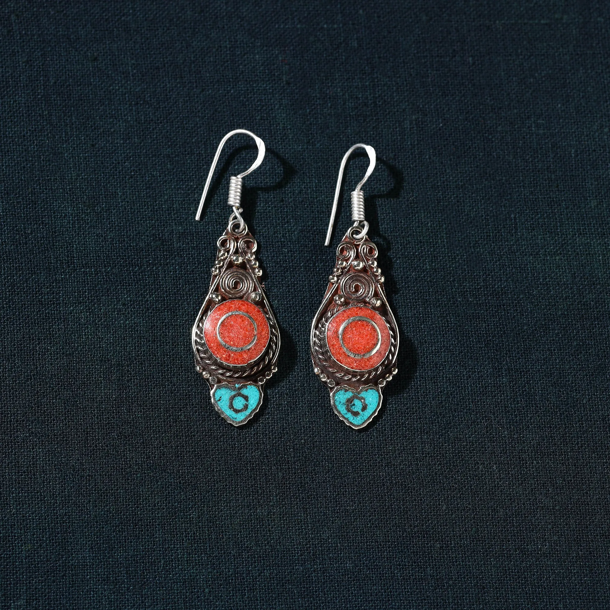 Ethnic Tribal Tibetan Earrings from Himalaya 06