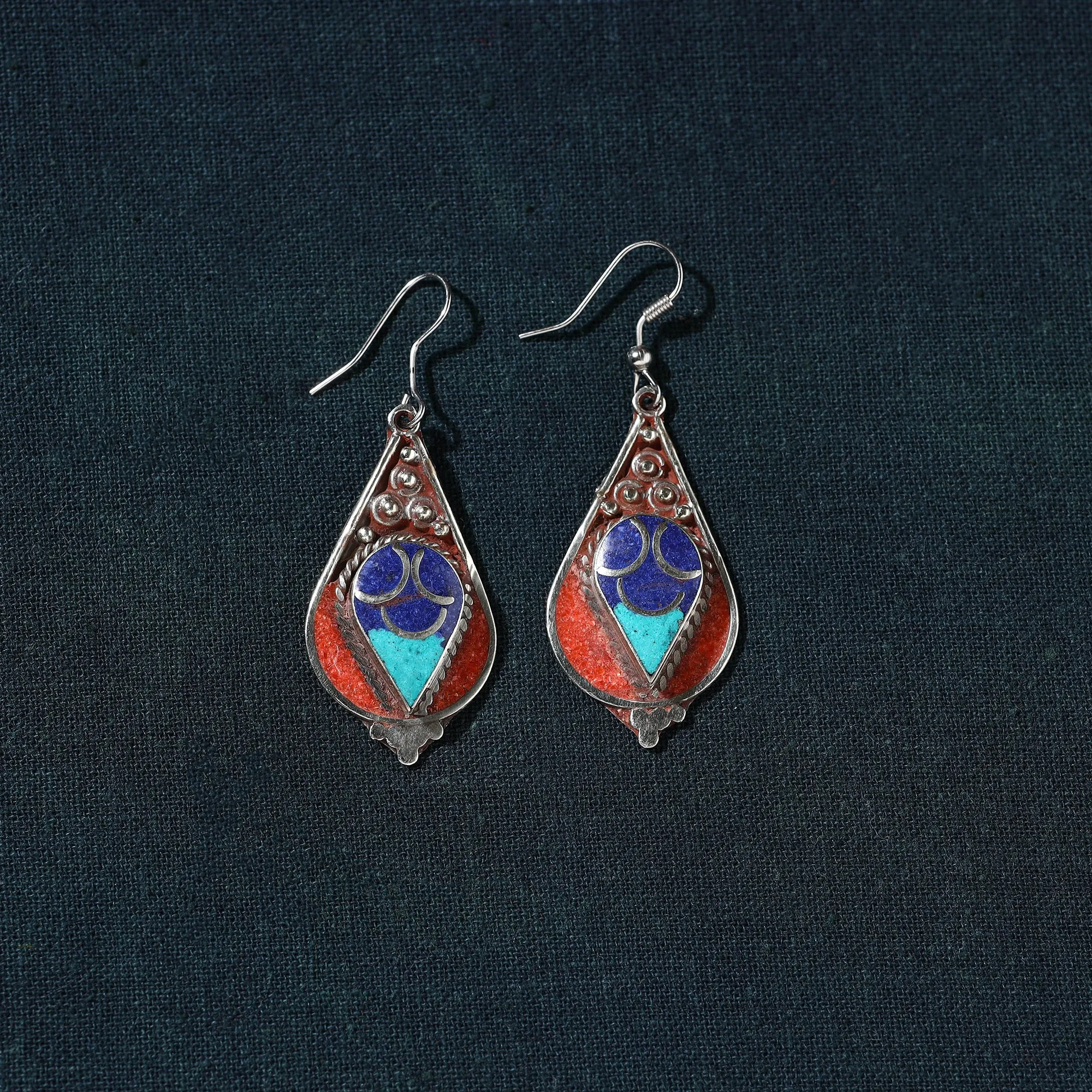 Ethnic Tribal Tibetan Earrings from Himalaya 12