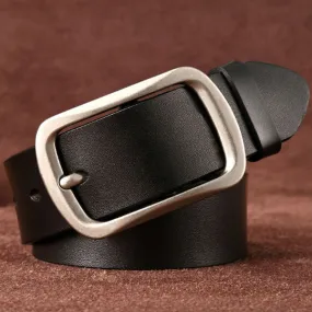 Fashion Black Genuine Leather Belt 時尚黑色牛皮皮帶 KCBELT1019