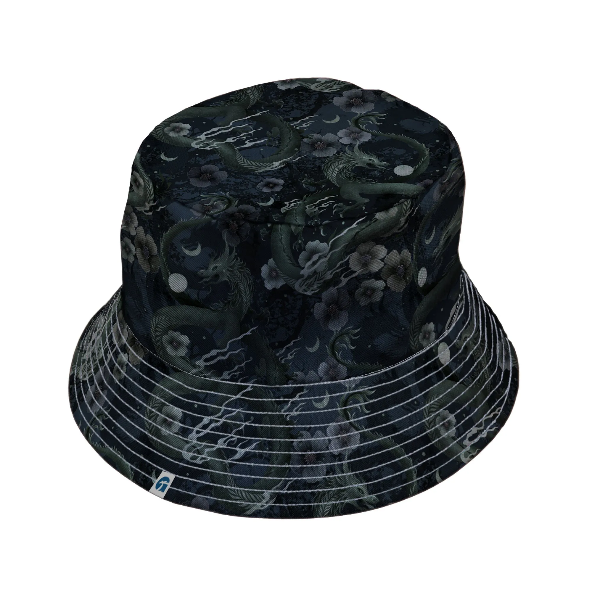 Floral Dragon Fog Bucket Hat