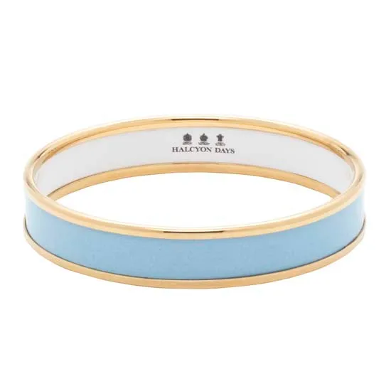 Forget Me Not Blue and Gold Bangle