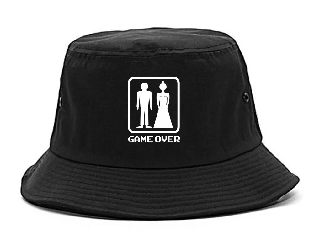 Game Over Funny Wedding Mens Bucket Hat