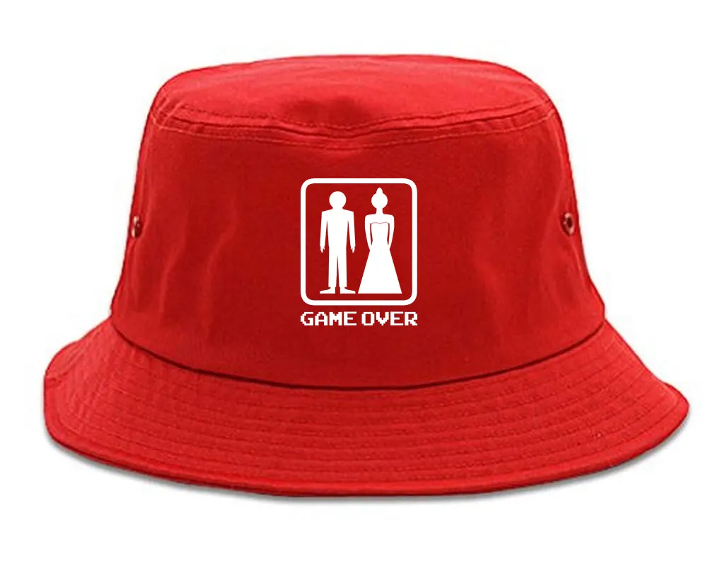 Game Over Funny Wedding Mens Bucket Hat