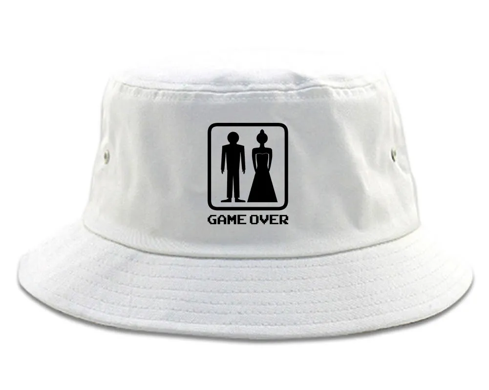 Game Over Funny Wedding Mens Bucket Hat