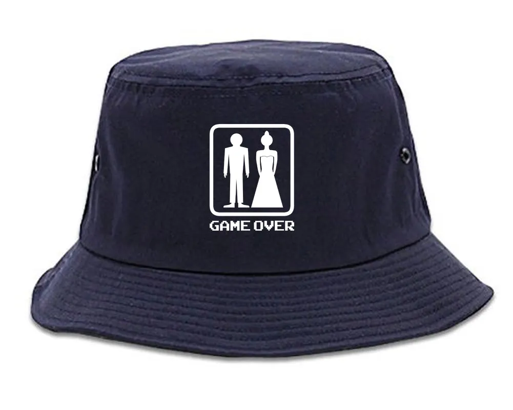 Game Over Funny Wedding Mens Bucket Hat