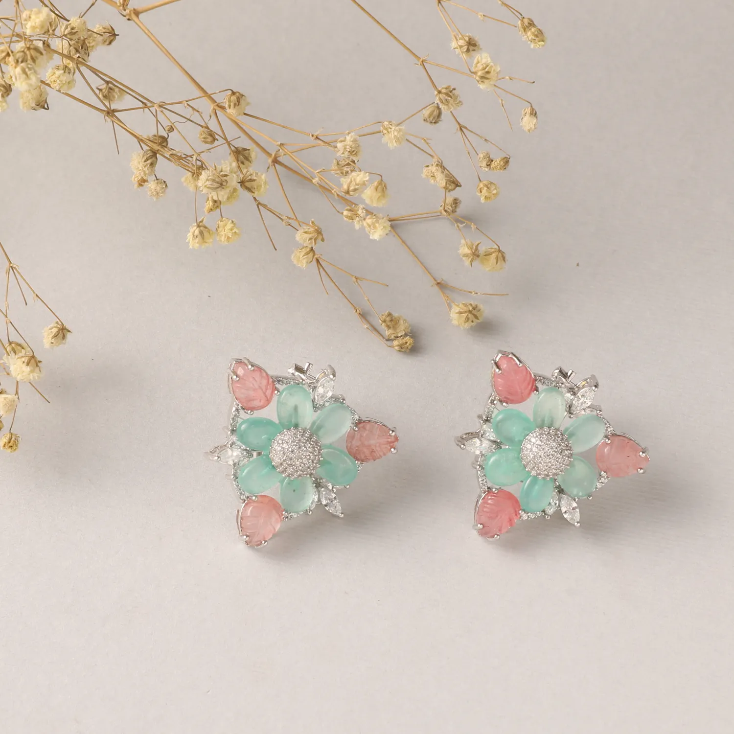 Garden Blooms CZ Studs