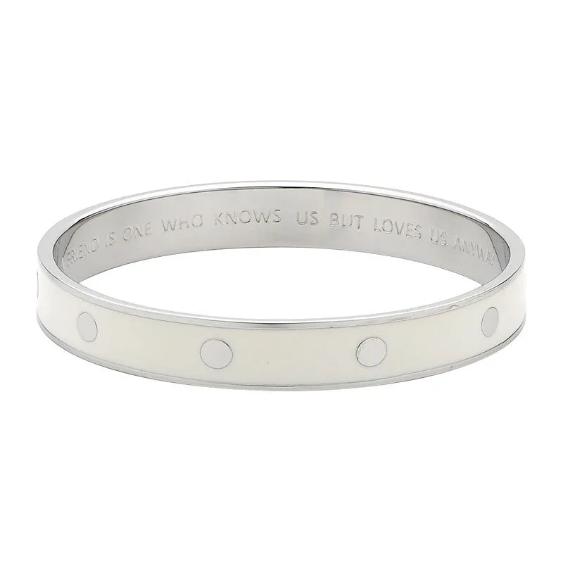 GEORGINI CANDY WHITE 10MM BANGLE