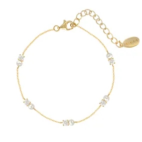 Georgini Noel Nights Gold Plated Sterling Silver Snow Drop Bracelet