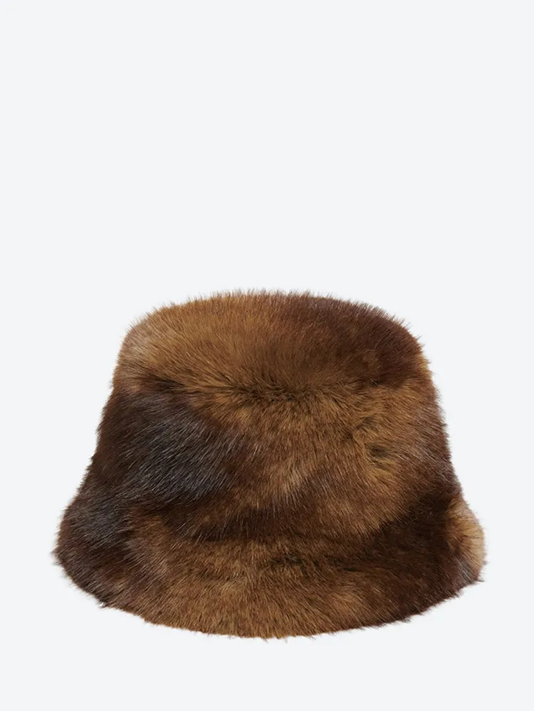 Gilly mink bucket hat