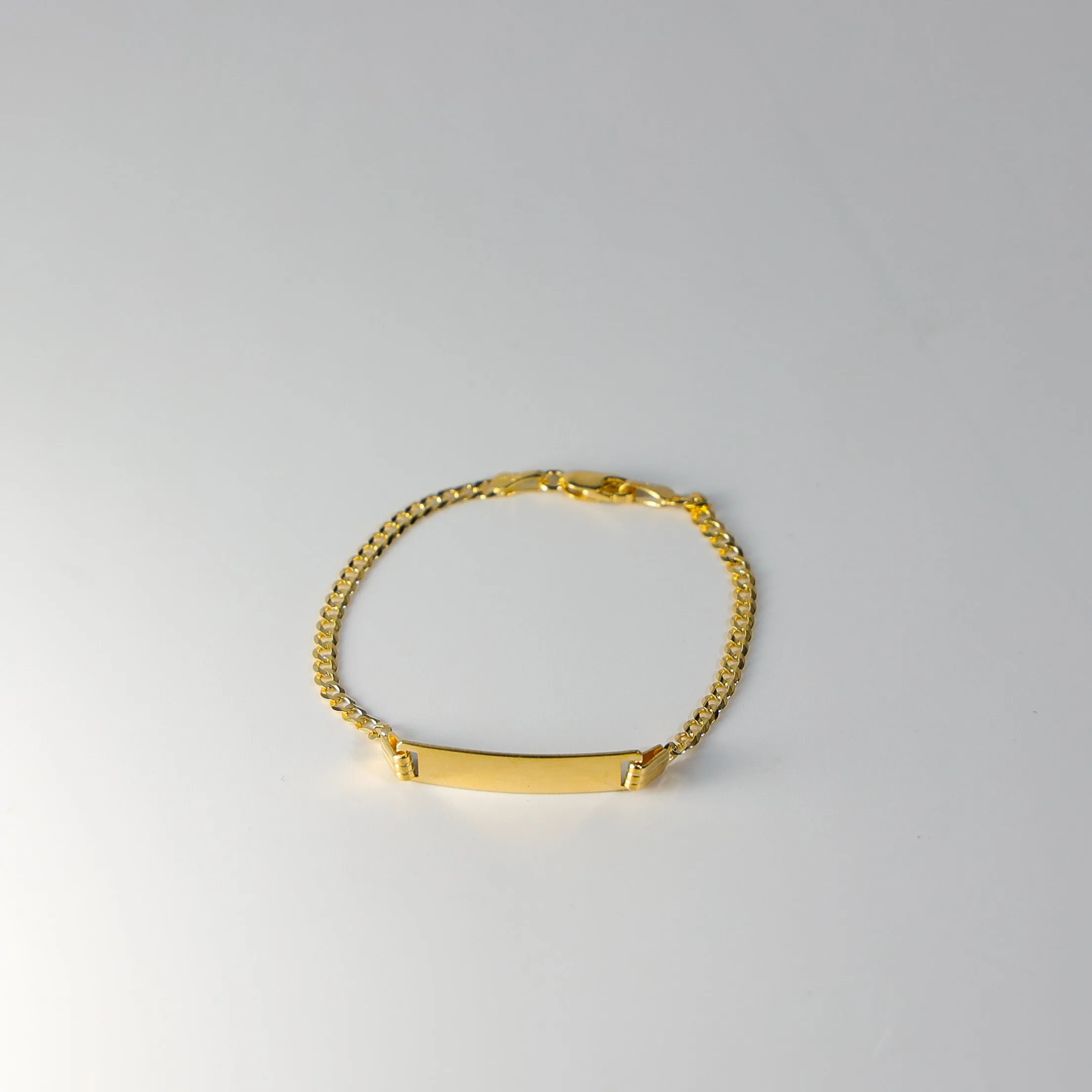 Gold ID Bracelet Cuban Link 2.5MM Model-AB108