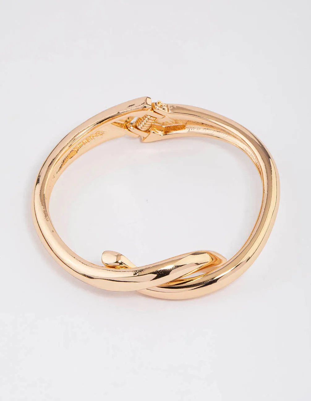 Gold Knotted Interlaced Hing Bangle