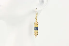 Golden Blue Hue Earrings