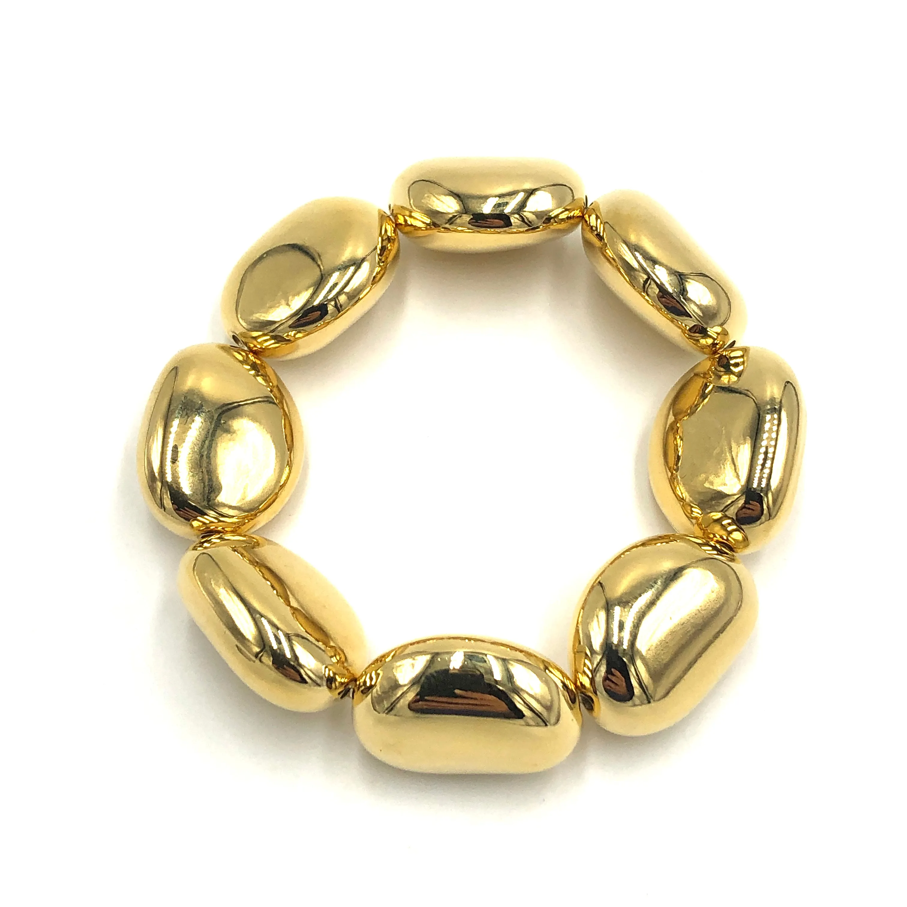 Golden pebbles Stretch Bracelet