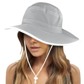 Gray bucket hat Wide Brim Bucket Hat