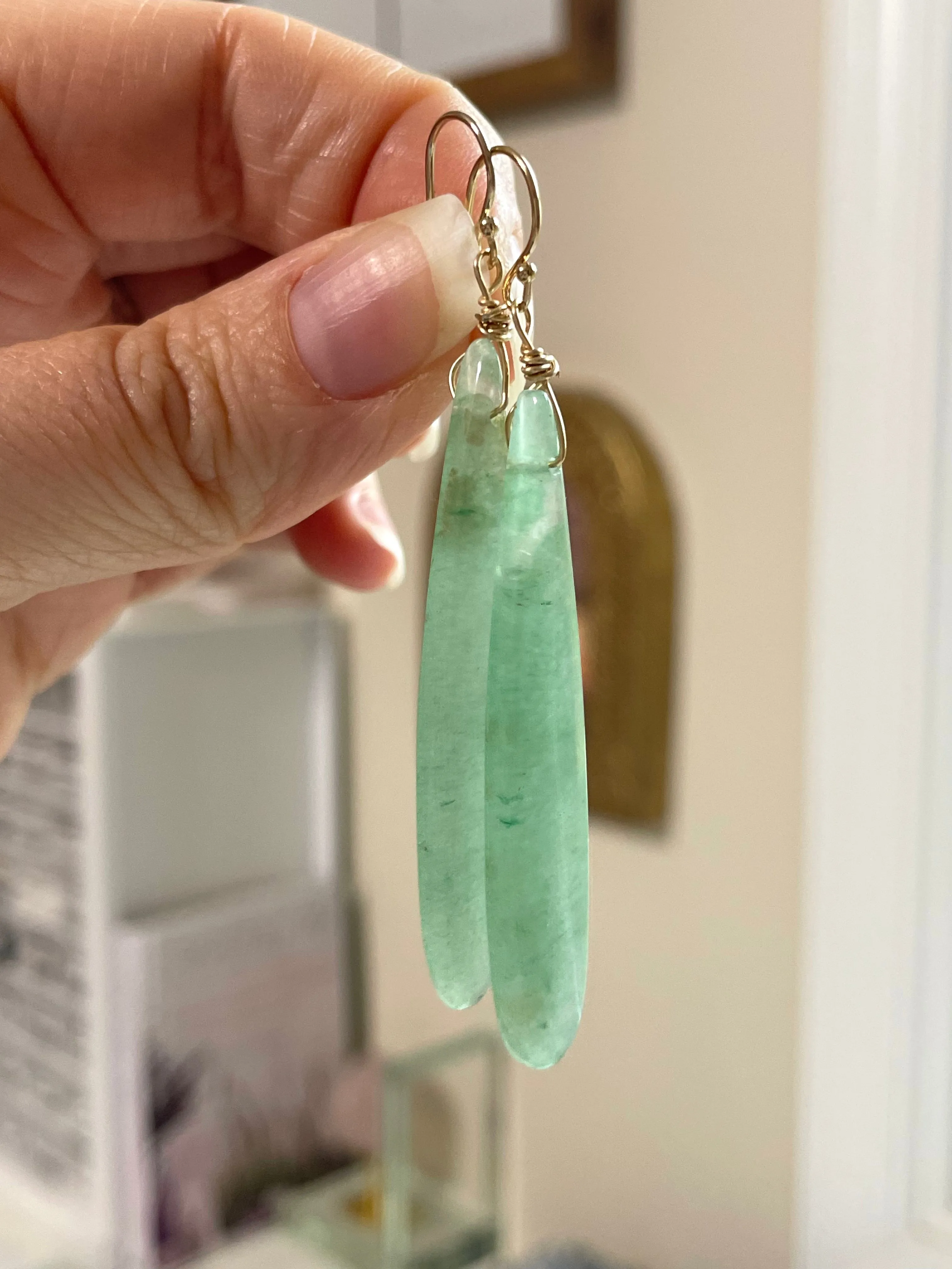 Green Aventurine Earrings