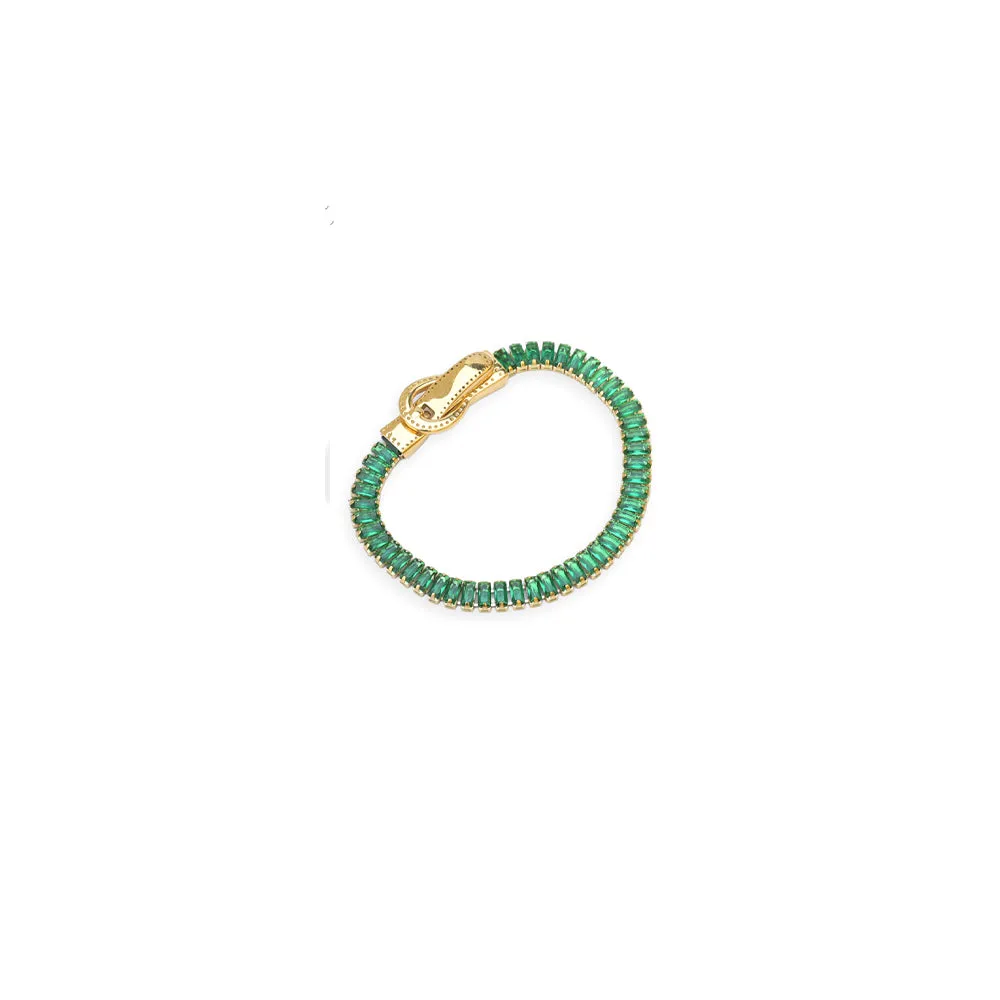 Green Baguette Tennis Bracelet