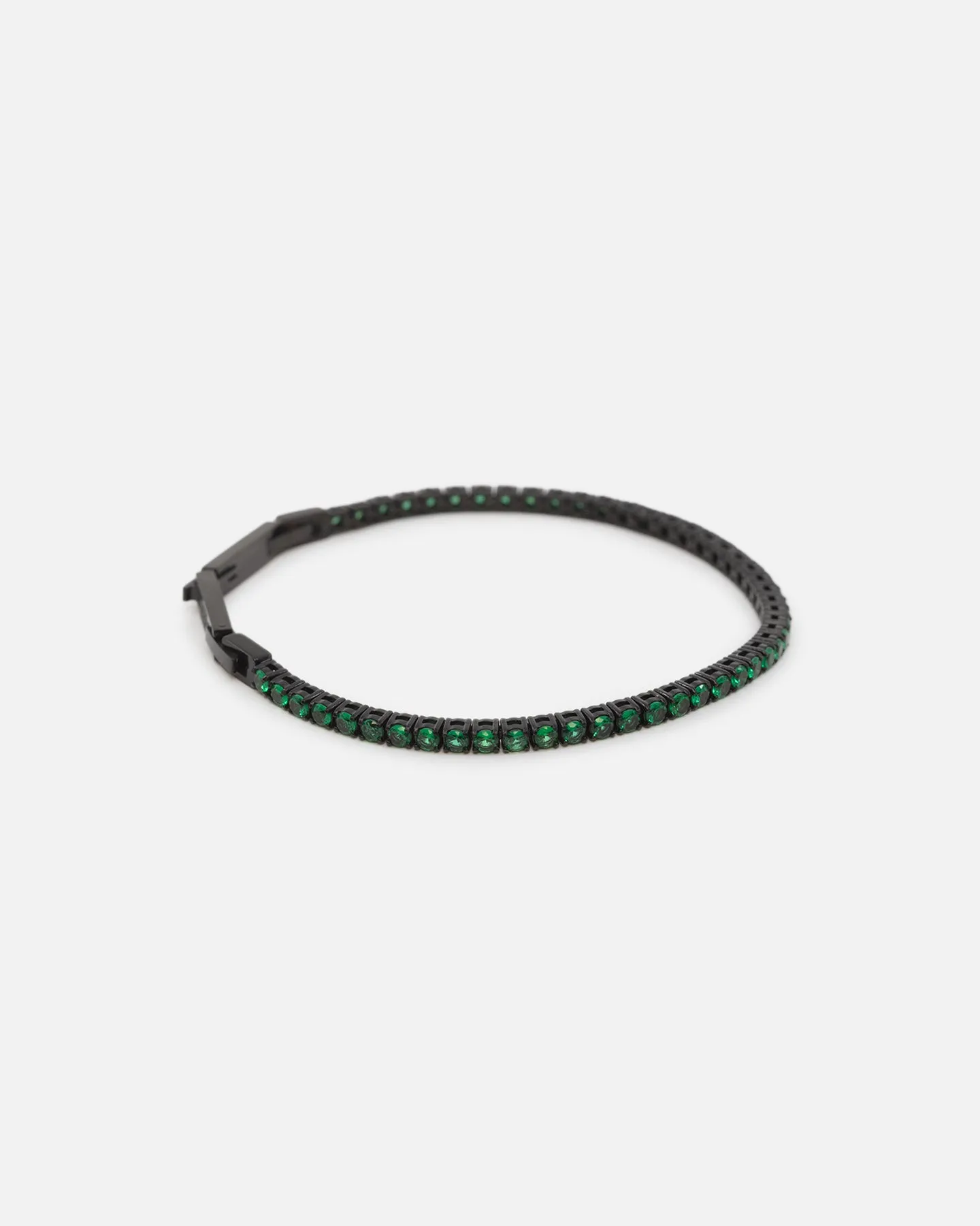 Guess Mainline Green Tennis Logo Bracelet Multi