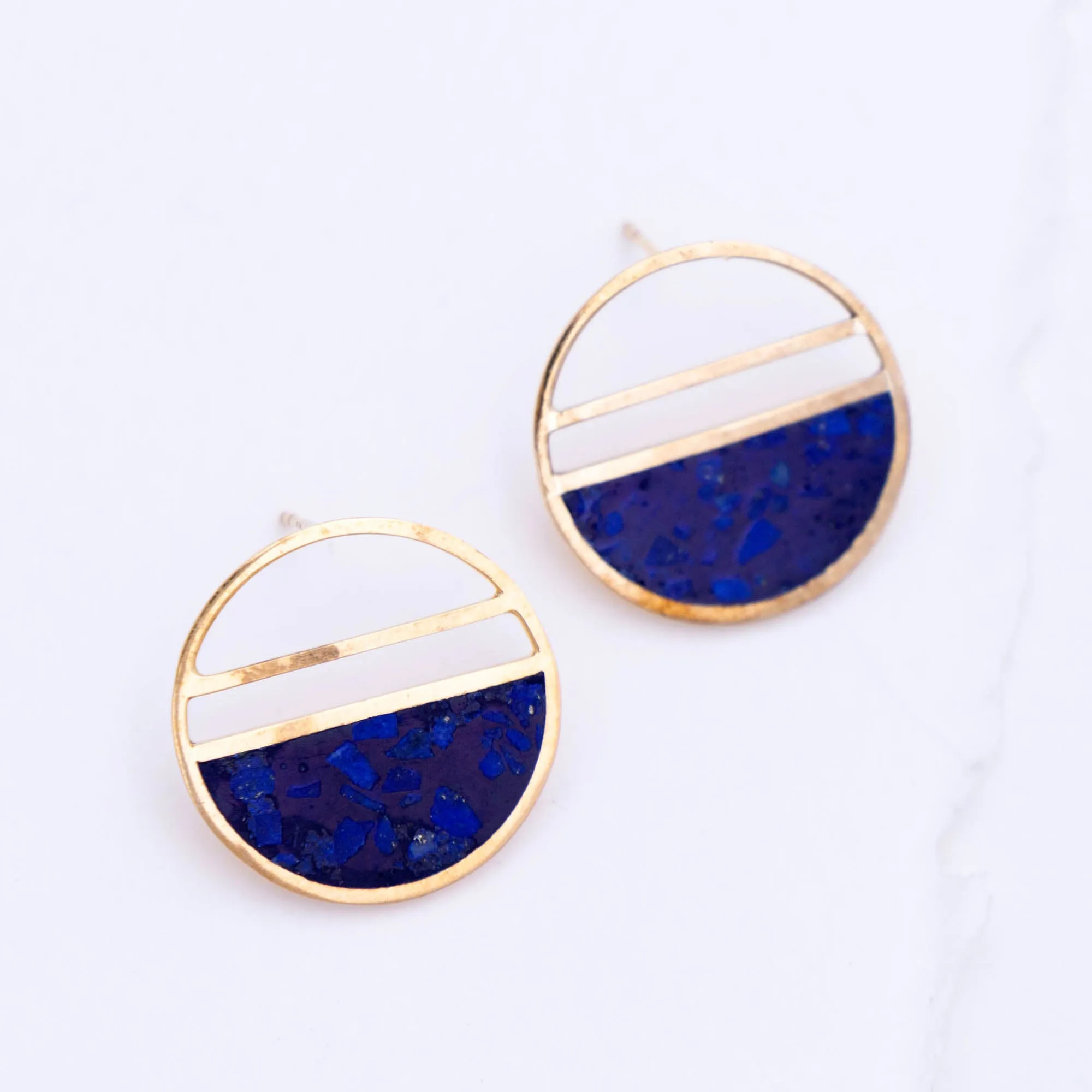 Half Full Lapis Earrings