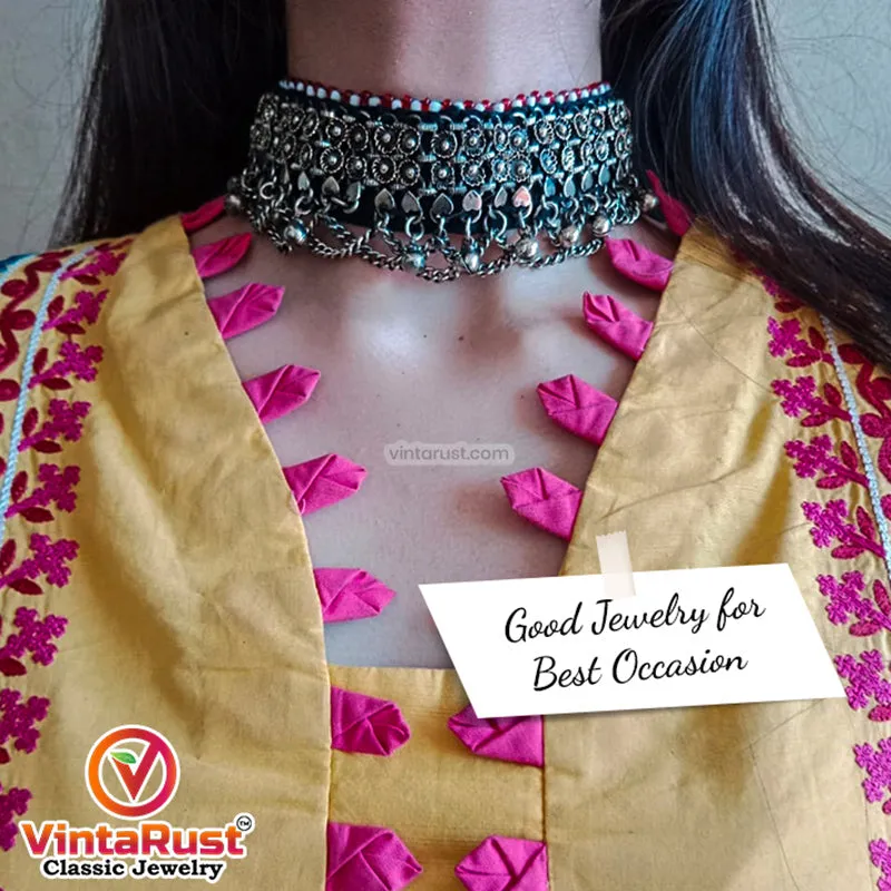 Handmade Tribal Statement Ethnic Collar Choker Necklace