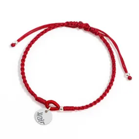 Handmade Woven Bracelet with Happy Character Tag – Original Design Gift for Men and Women