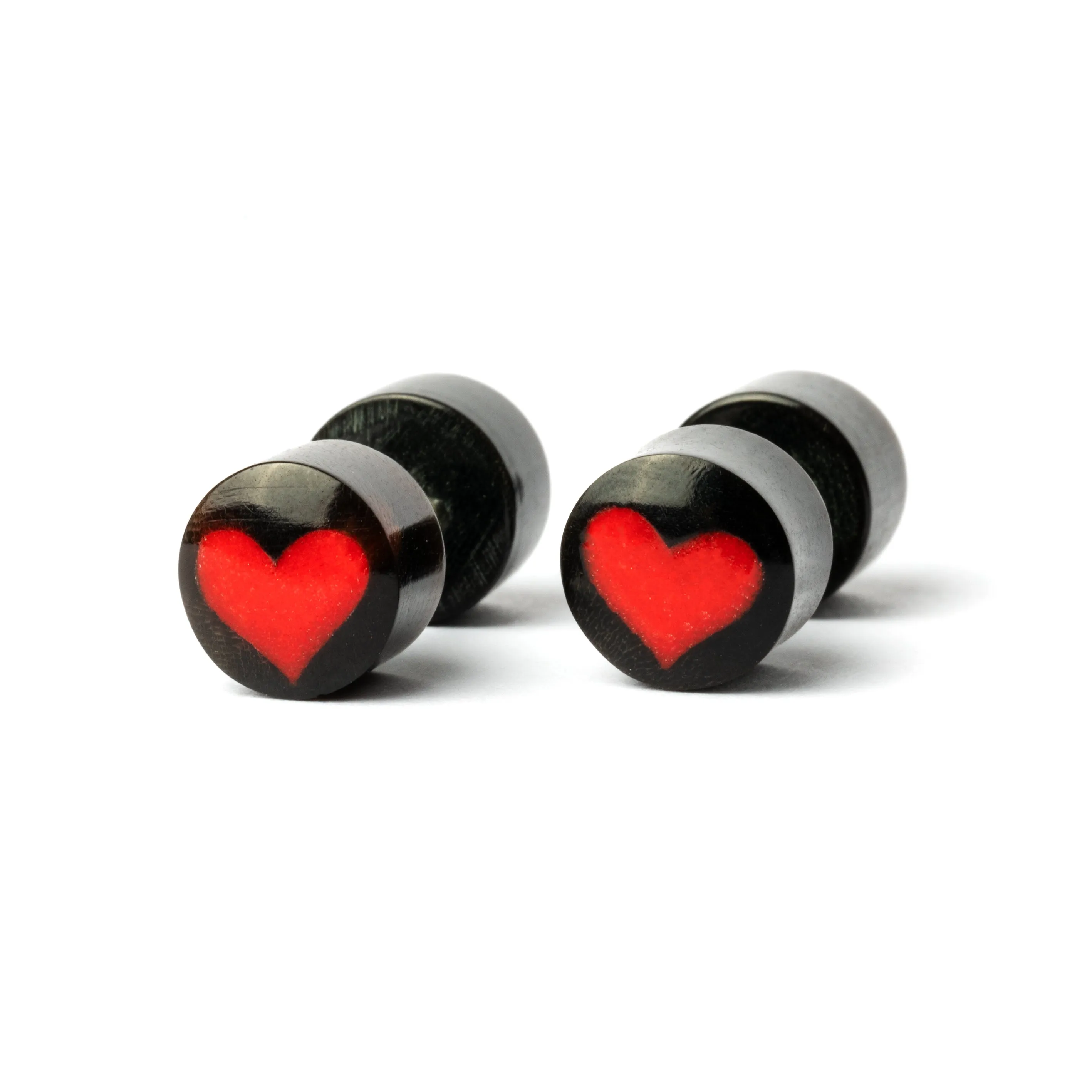 Heart Fake Plug Earring