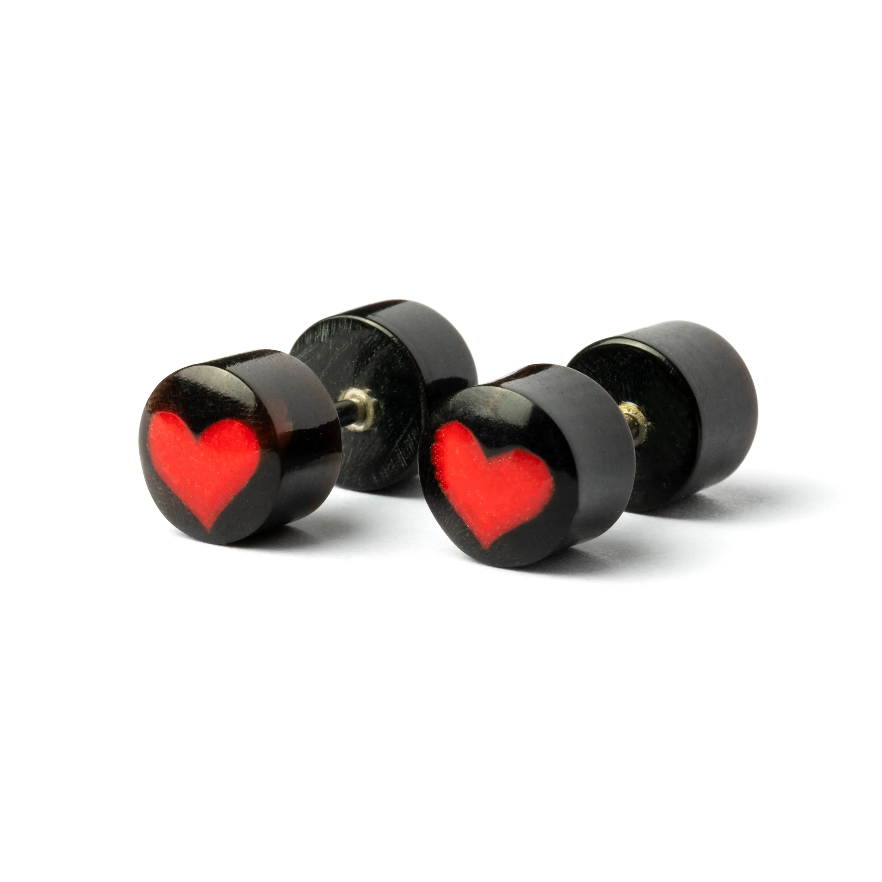 Heart Fake Plug Earring