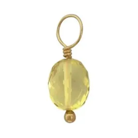 Heather B. Moore Citrine Faceted Oval Gemstone