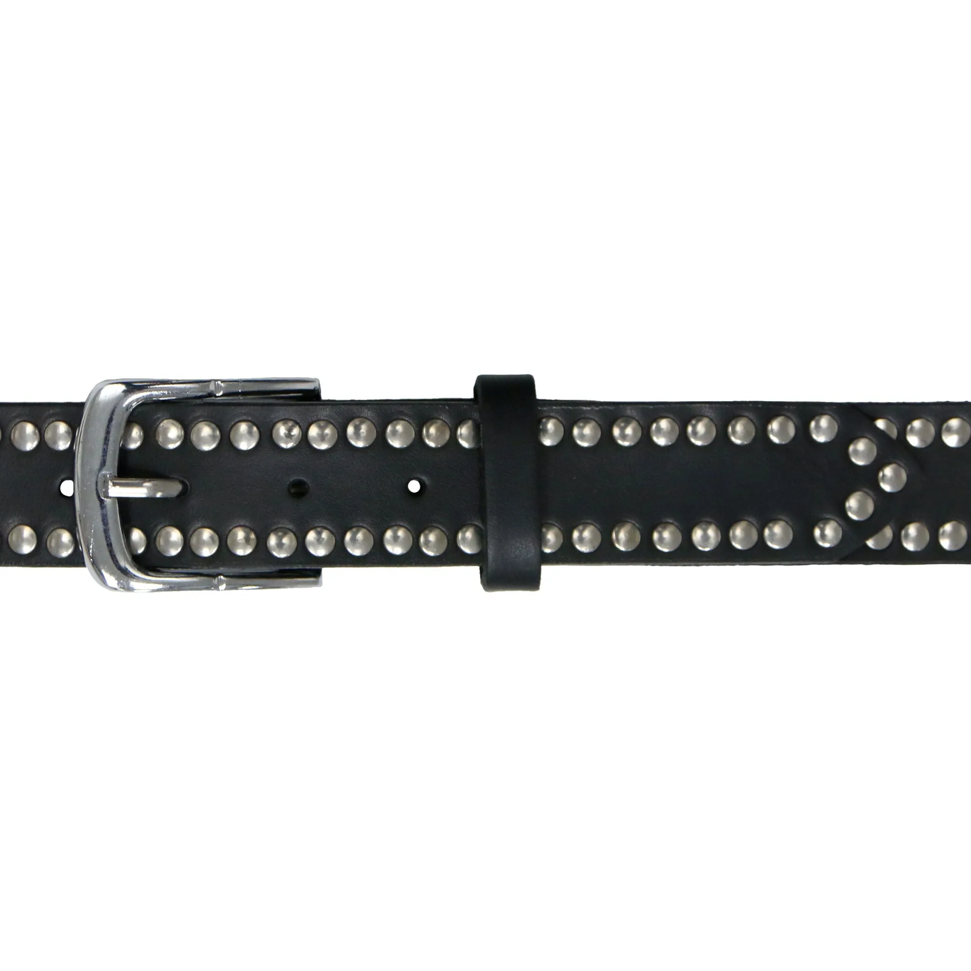 Hot Leathers BLA1128 Studded Leather Belt