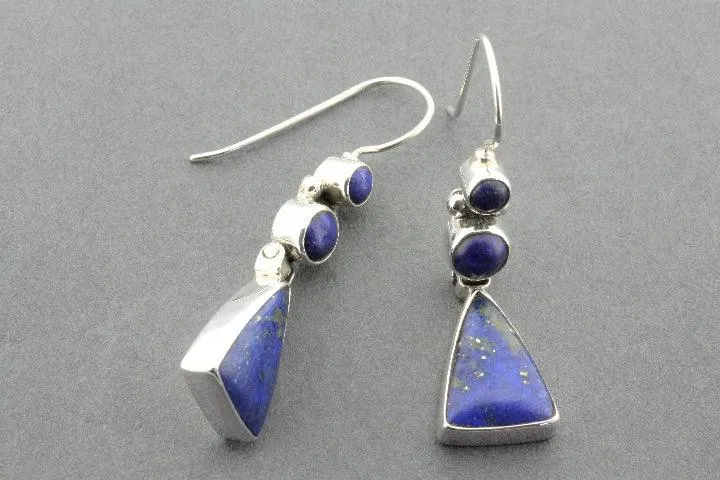 Hula earring - lapis lazuli