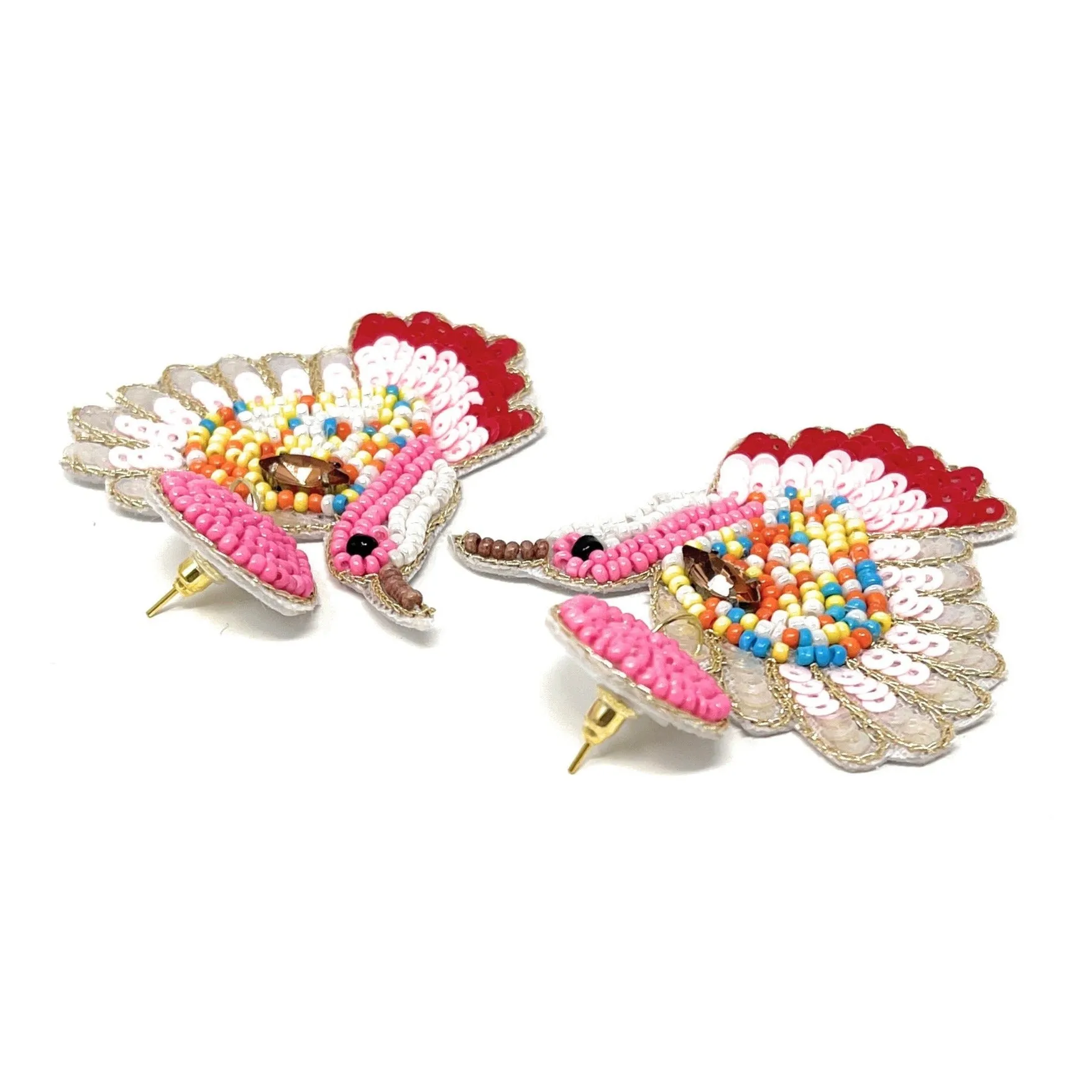 Hummingbird Beaded Earrings