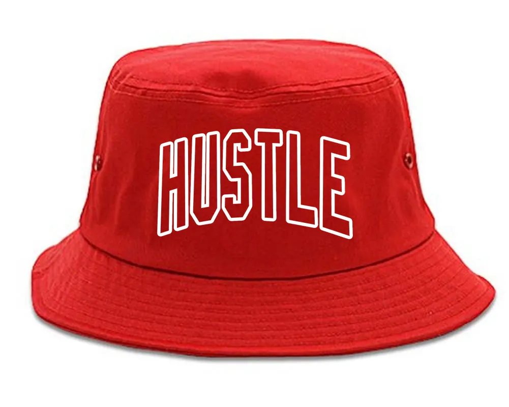 Hustle Outline Mens Bucket Hat